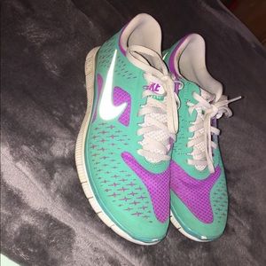 Teal & Purple Nike’s